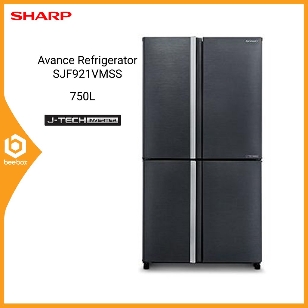 Sharp SJF921VMSS 4 Doors 750L Avance Refrigerator JTech Inverter
