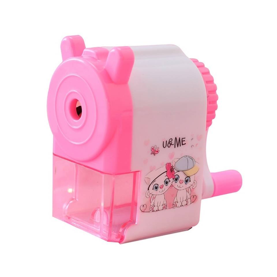 Cartoon automatic pen pen holder hand shake pen knife turn pen planing