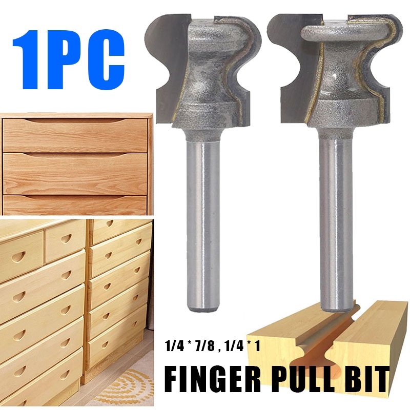 1pc Double Finger Wood Router Bit C3 Carbide Wood Drawer Milling