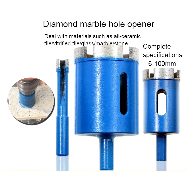 Stone hole opener marble floor tile glass floor tile drill diamond hole ...