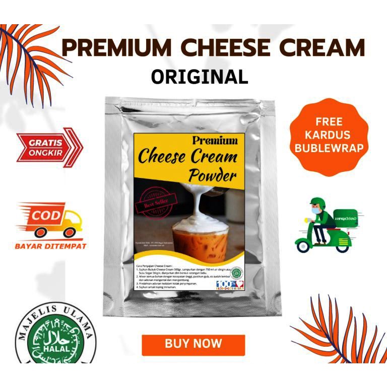 500 Gr Premium Cheese Cream Powder Original / Cheese Topping Powder
