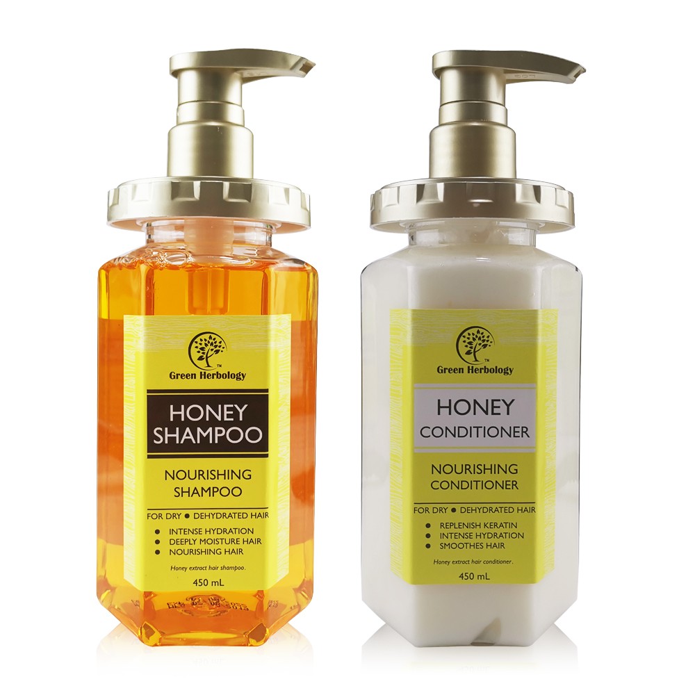 Natural Honey Hair Shampoo + Natural Honey Hair Conditioner Shopee