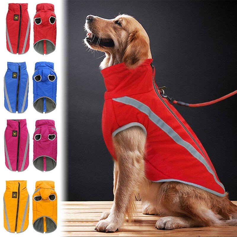 waterproof fleece lined dog coat