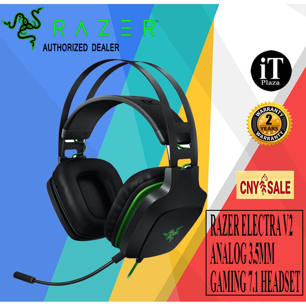 RAZER ELECTRA V2 ANALOG 3.5MM GAMING 7.1 HEADSET (RZ04-02210100-R3M1
