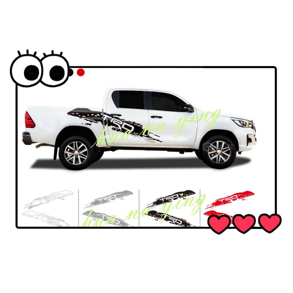 Toyota Hilux trd Car Door Decal Sticker 2021 New Design Cabin Graphics ...