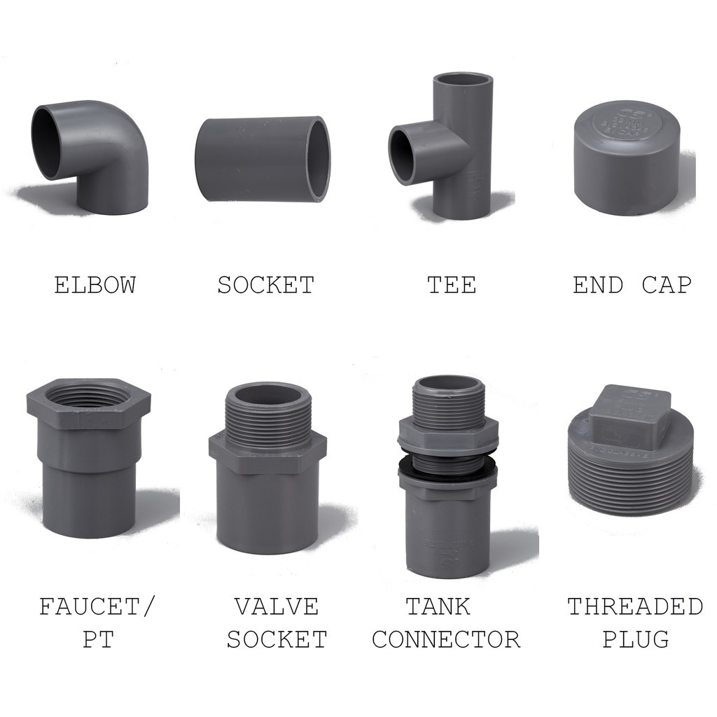 PVC Fitting Connector : Elbow, Tee, Socket, End Cap, Plug , V/Socket, P ...