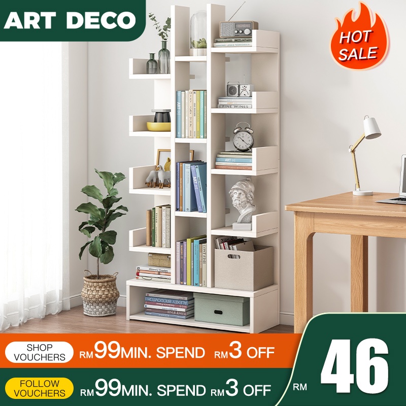 Rak Buku Bookshelf 7/9/15 Tiers Bookcase Utility Shelf Office File Rack ...