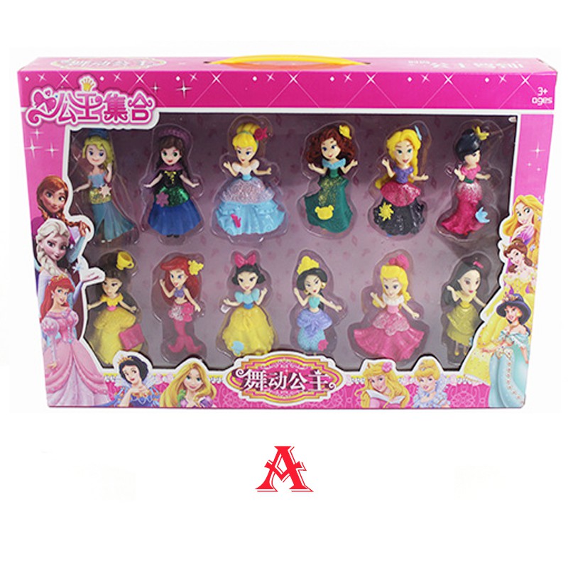 Frozen Figurines Set of 6 Birthday Cake Toppers Gift Plastic Toy Doll Decoration 
