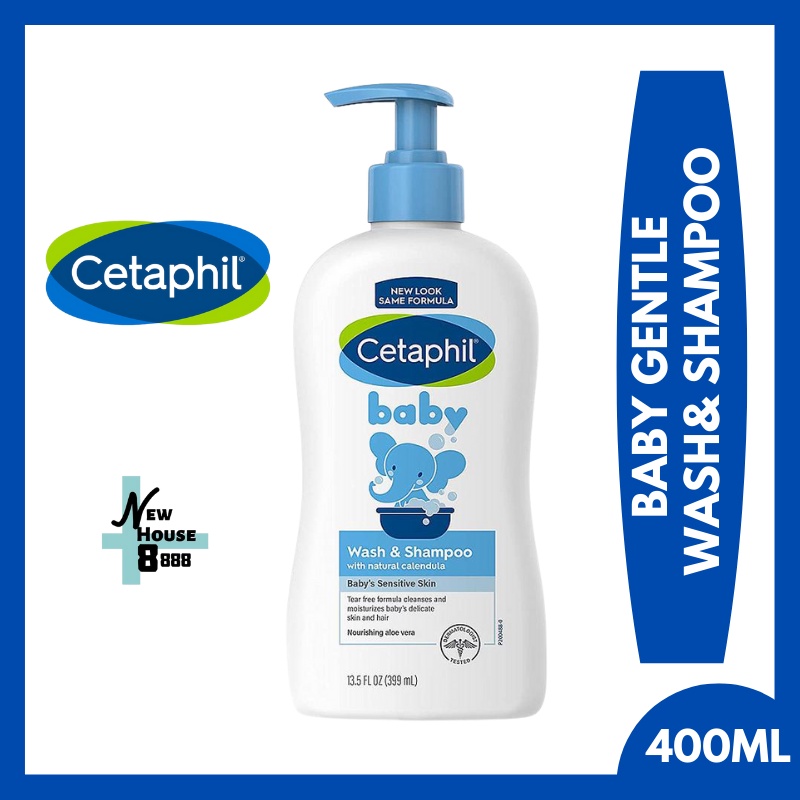 Cetaphil Baby Gentle Wash & Shampoo [ Hair & Body ] 400ml [EXP01/2025 ...