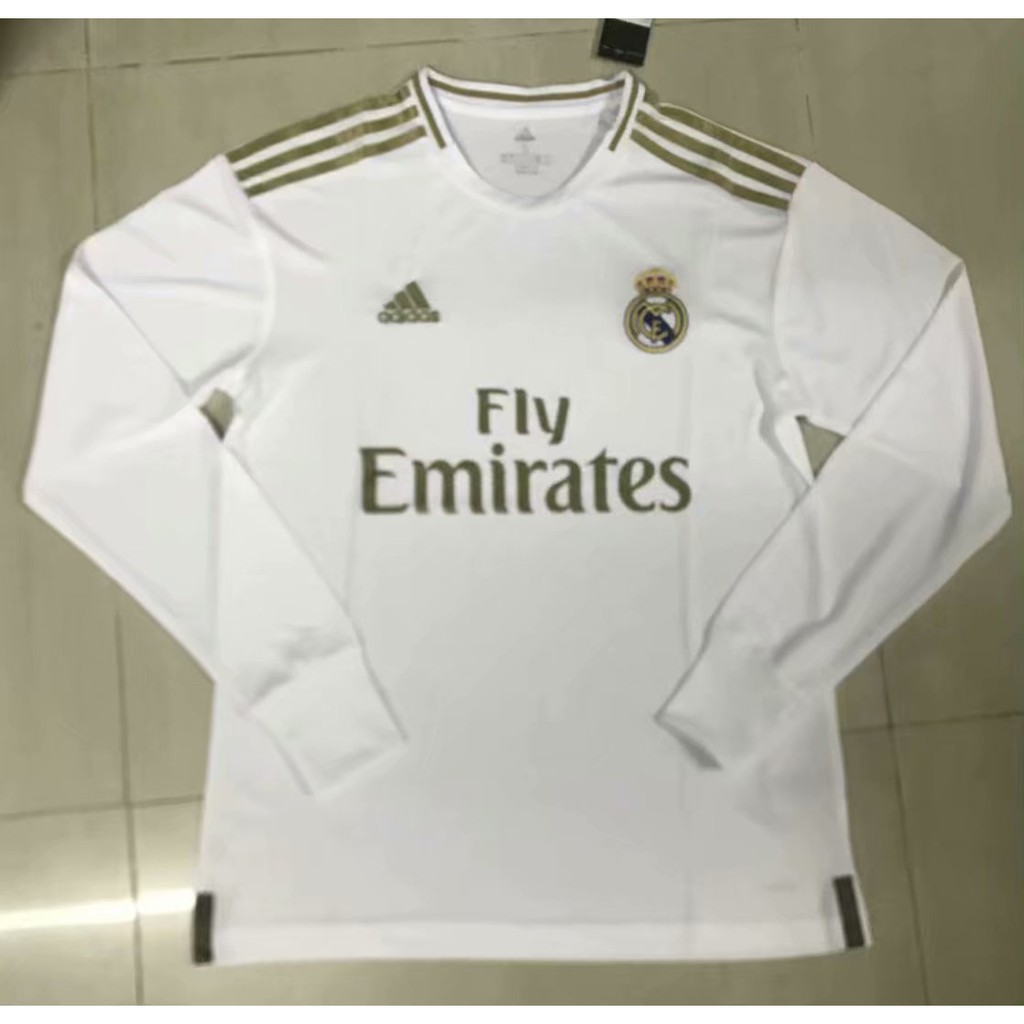 white long sleeve football shirt