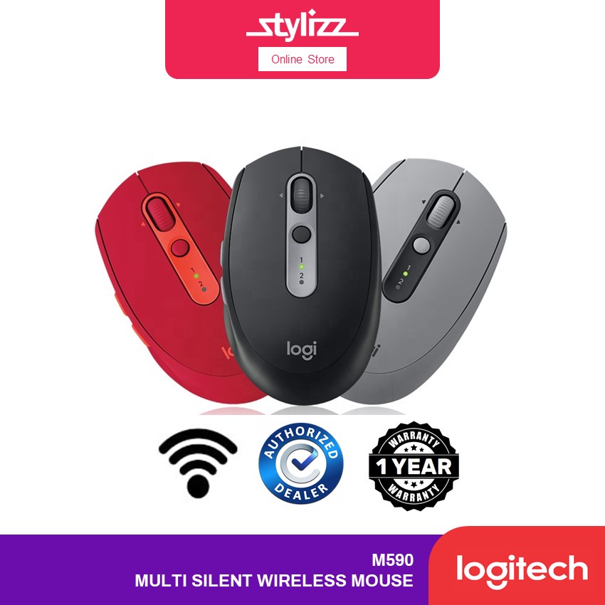 LOGITECH WIRELESS MOUSE M590 MULTI DEVICE SILENT - LESS NOISE, MORE FOCUS, ALL-DAY COMFORT 