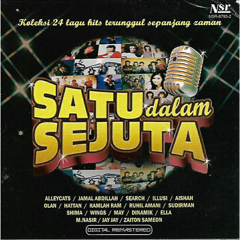 Satu Dalam Sejuta Koleksi 24 Lagu Hits Terunggul Sepanjang Zaman 2 Cd Shopee Malaysia