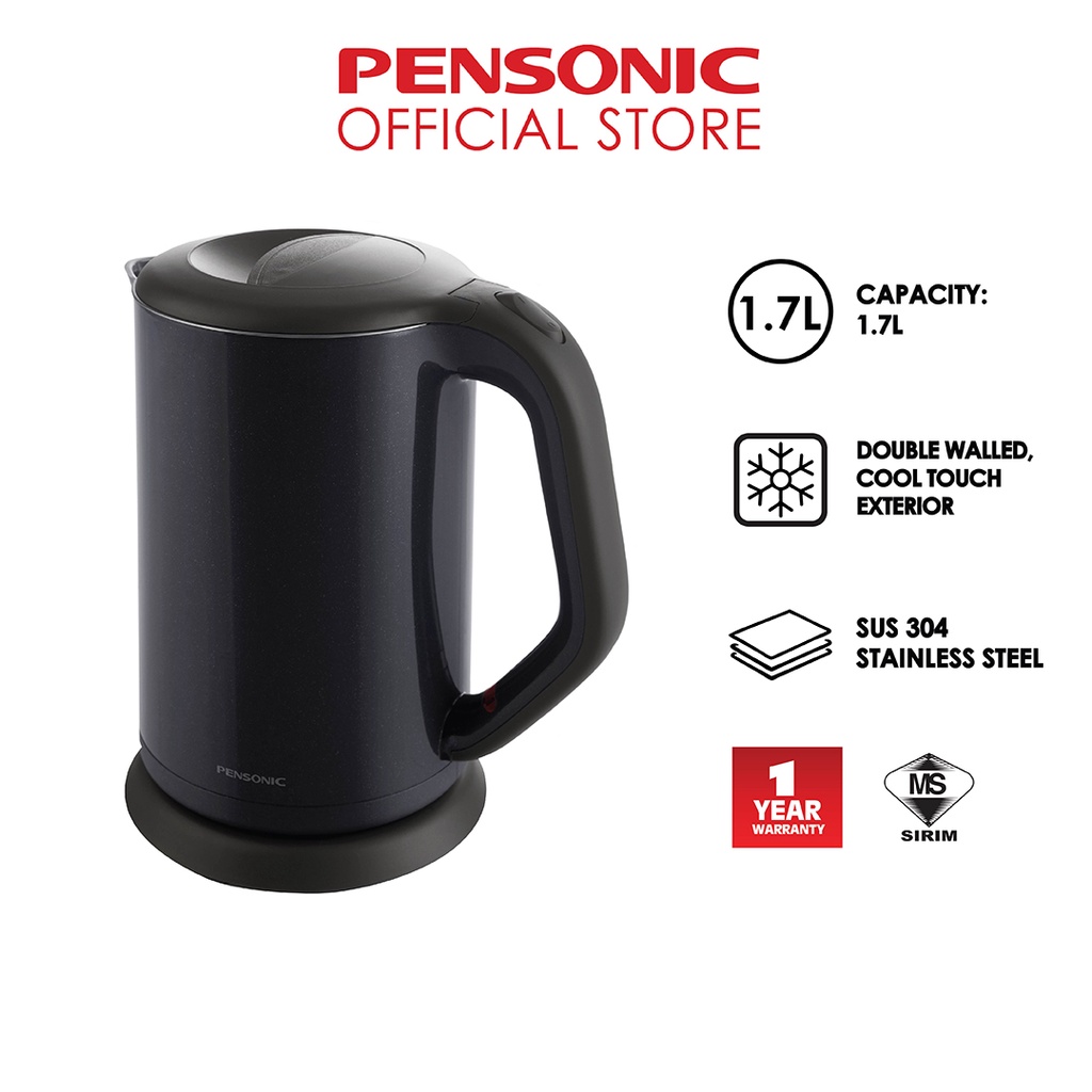 Pensonic Electric Cool Touch Jug Kettle (1.7L) | PAB-1715CS