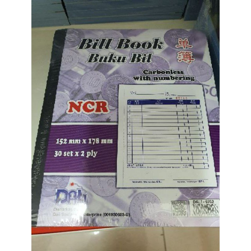 Buku Resit / Buku Bil / Bill Book / Receipt Book / Buku Resit Karbon ...