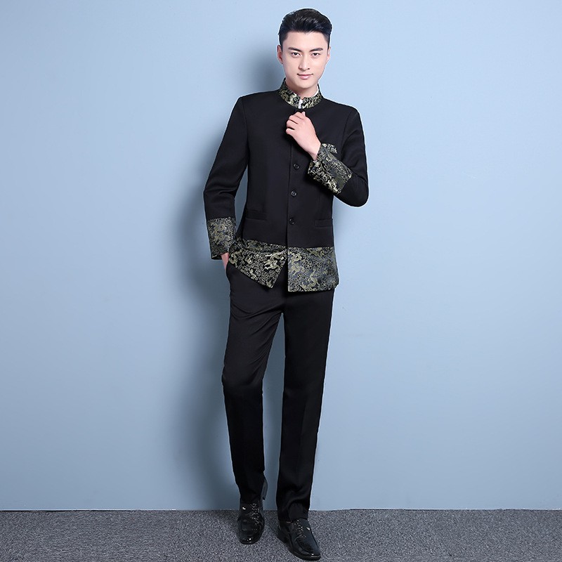 chinese collar suit for wedding