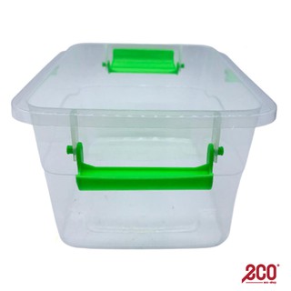 Transparent Container 25 CM x 18.5 CM-0883 / Bekas Kotak Kontena ...