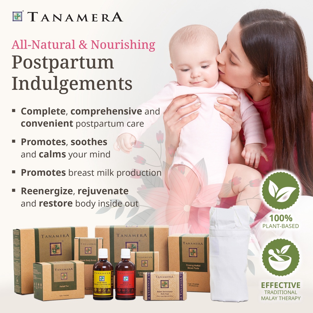 Tanamera Complete Post Natal Care Set 100 Natural Tropical Herbs