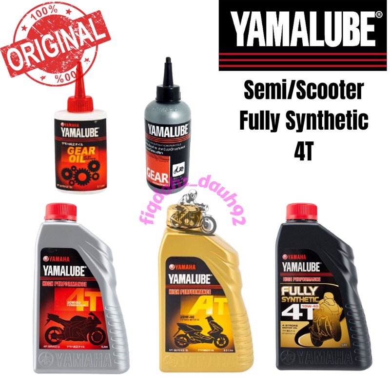 YAMAHA YAMALUBE SCOOTER/FULLY SYNTHETIC/SEMI/GEAR OIL Shopee Malaysia