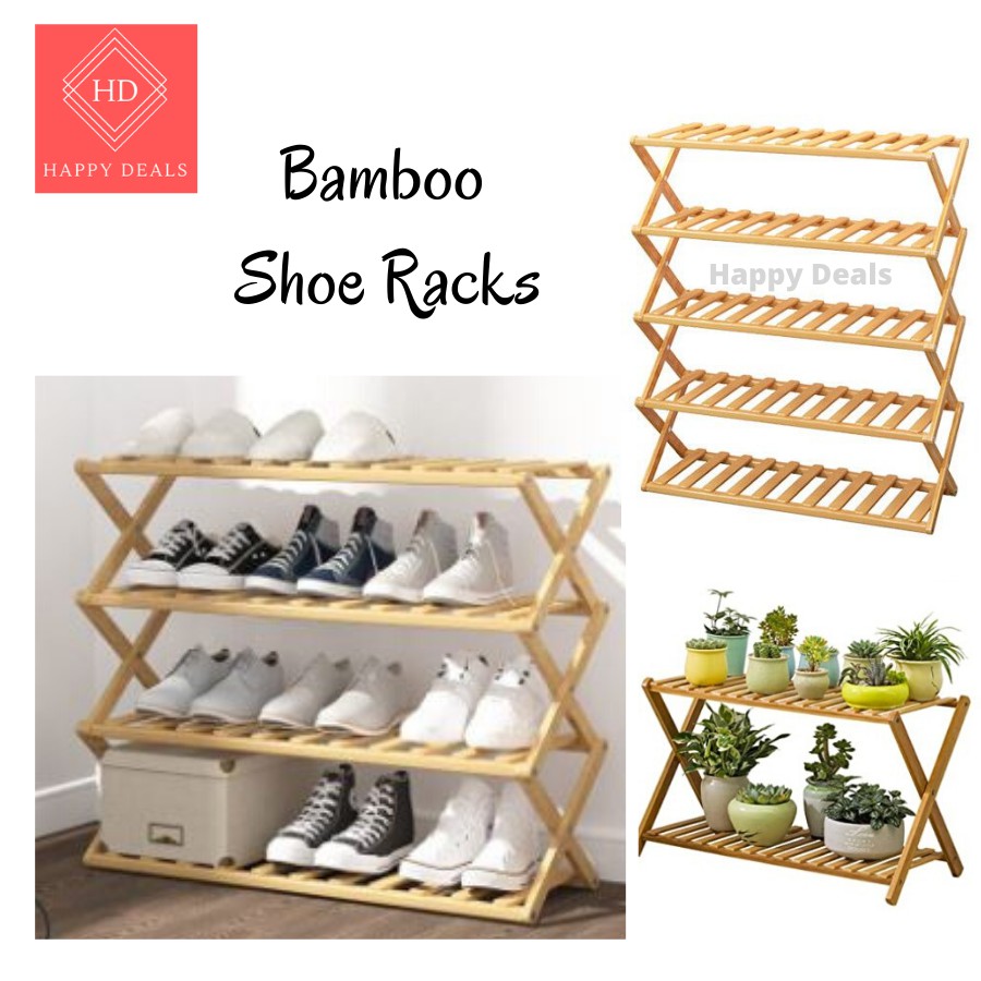Multipurpose Bamboo Rack Easy DIY / Bamboo Shoe Rack Bamboo Rak Kasut ...
