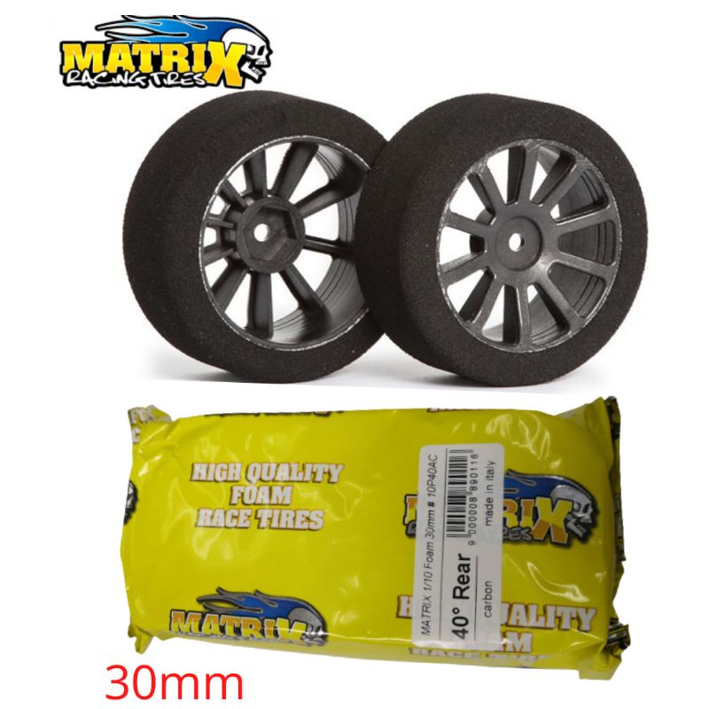 Matrix tyres tyre set 1/8 foam track carbon rims 32/35 69/76mm new 