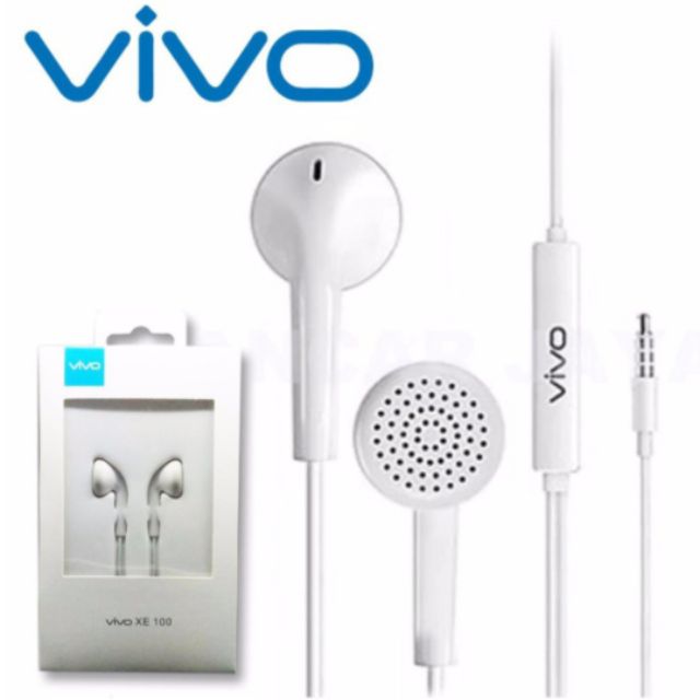 Original Vivo Xe 100 Hands Free Ear Buds Wired Earphones With Mic With Box Shopee Malaysia