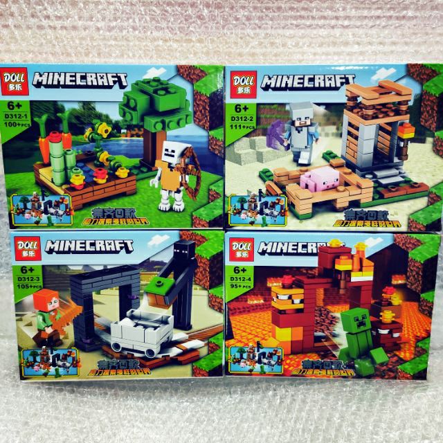 New Lego 积木minecraft 我的世界4 In 1 Doll 312 Shopee Malaysia