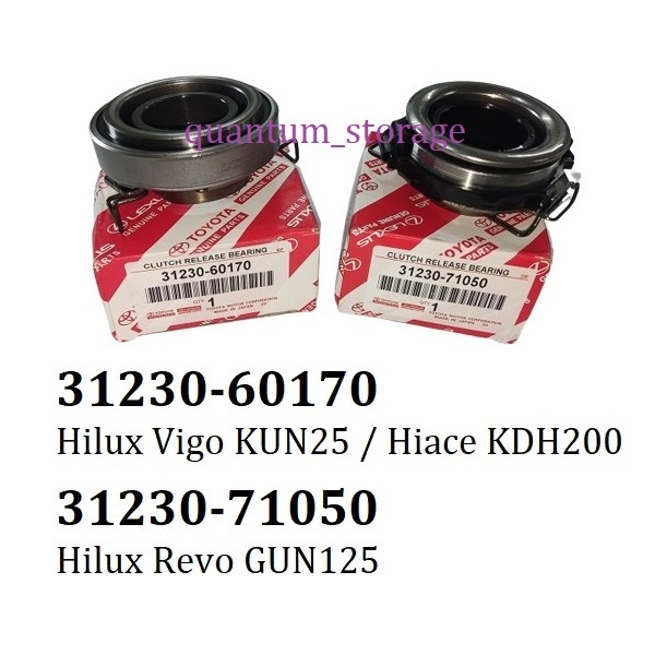 Toyota Clutch Release Bearing 3123060170 71050 Hilux Vigo KUN25 Revo Hiace KDH200 GUN125