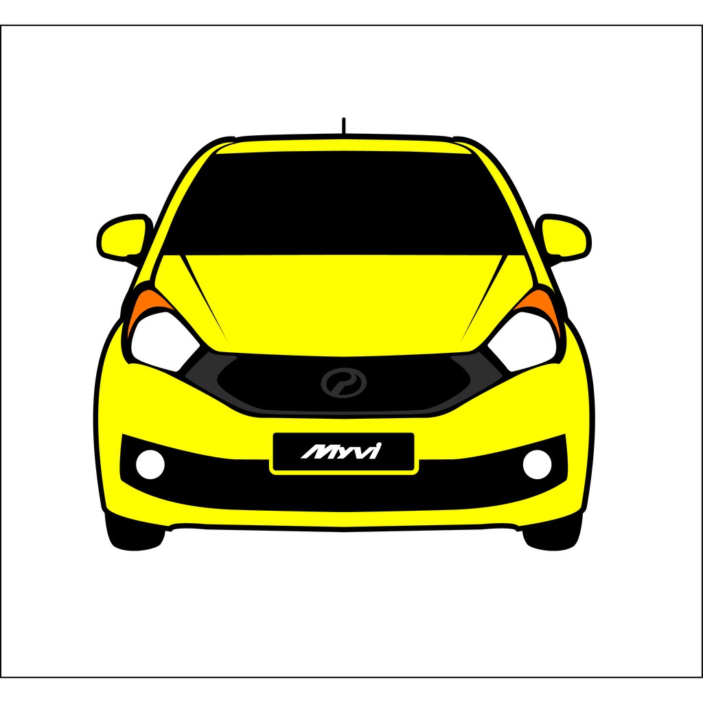 Myvi Jdm Decals - 2 Pcs White Daihatsu Side Sticker Jdm ...