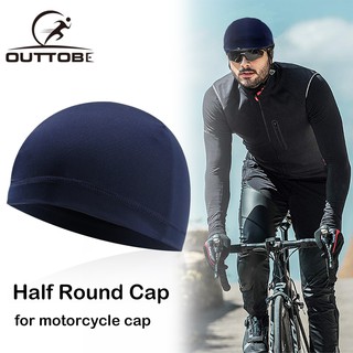 cycling under helmet skull cap