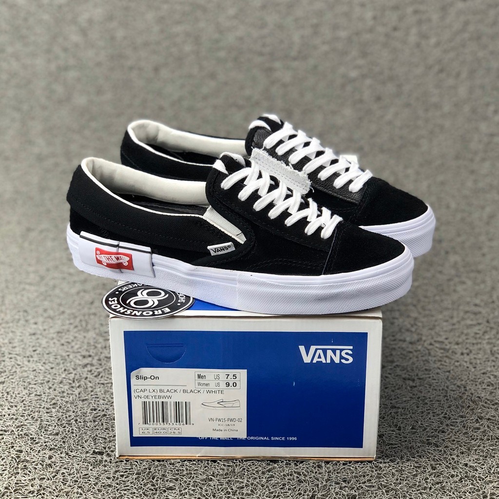 vans slip on cap lx