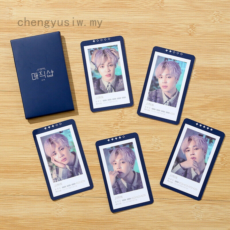 5pcs B Ts 5th Muster Magic Shop Photocards Official Same Lomo Cards Jk Jjimin V Shopee Malaysia