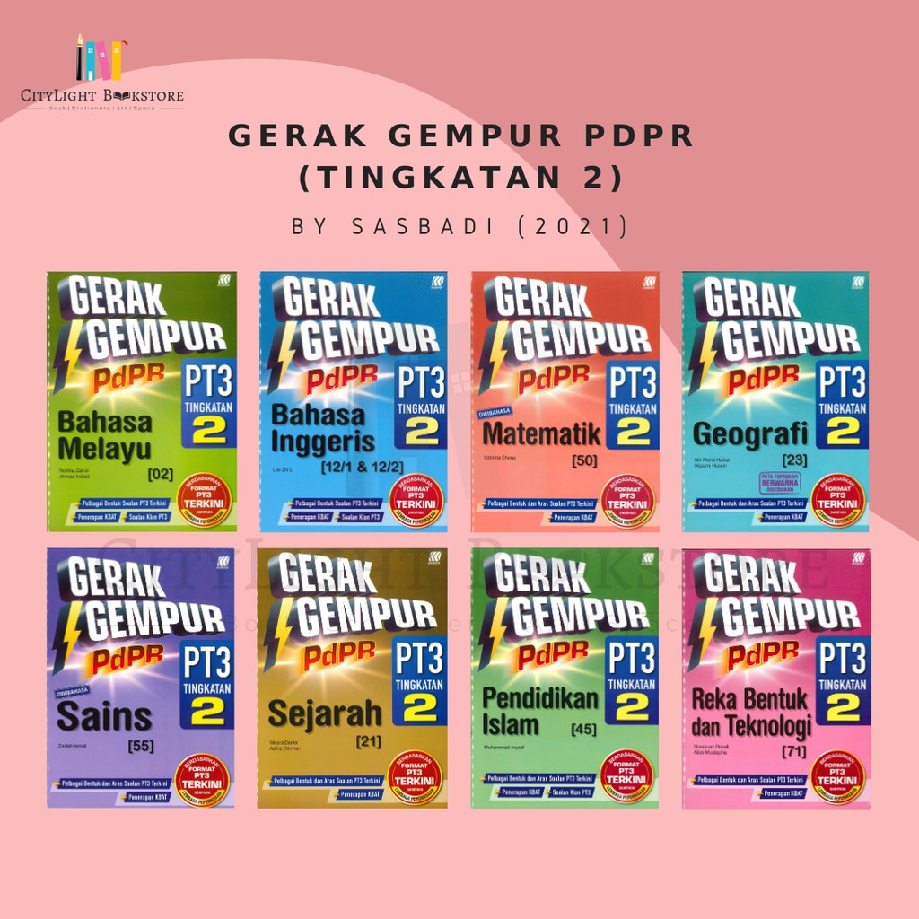 Buy [CITYLIGHT] Buku Latihan Gerak Gempur PdPR Tingkatan 2 (2021