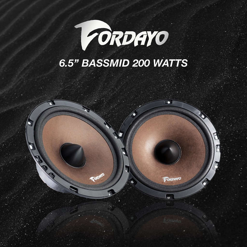 Fordayo 6.5 inch mid bass speaker car audio 200 watts 4 ohms speker kereta midbass automotive speakers FS-65 汽车音响喇叭