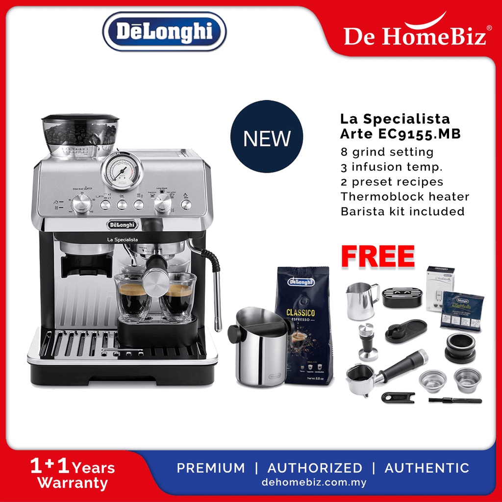 Delonghi EC9155.MB La Specialista Arte Pump Espresso Coffee Machine
