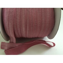 Er114 Rosy Mauve Foe Fold Over Elastic Ribbon Diy Hair Ties 15mm