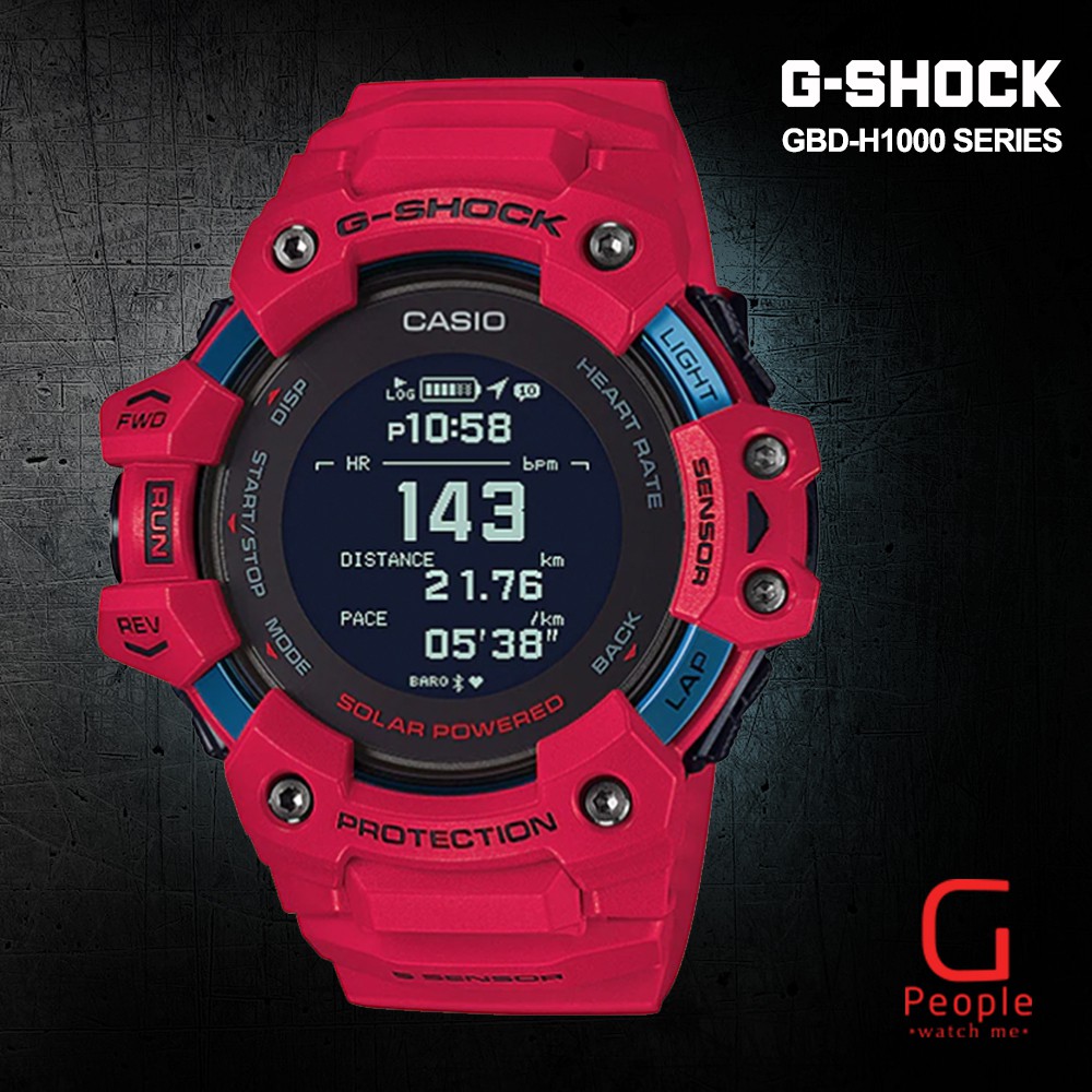 Casio G Shock Gbd H1000 4dr Gbd H1000 4 Gbd H1000 Heart Rate Bluetooth Watch 100 Original Shopee Malaysia