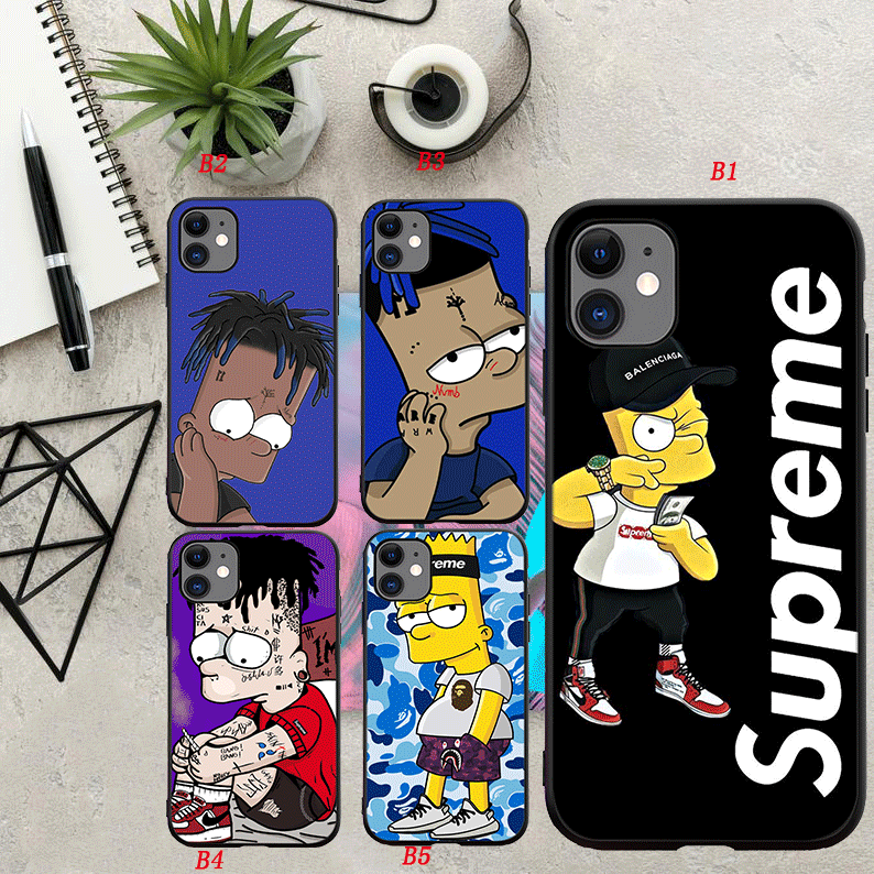 Bart Simpson Super Fire Phone Case For Iphone X Xr Xs Max Iphone 11 Pro Max Se Case Shopee Malaysia