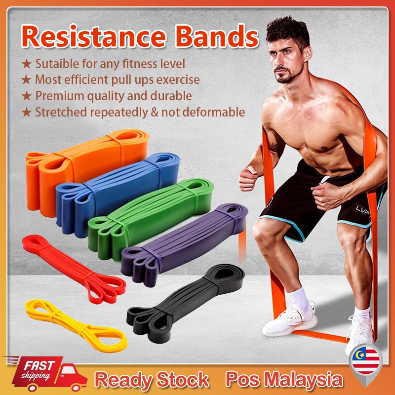 Gym Natural latex Resistance Band Elastic Band exercise band Fitness Exercise Yoga Band pull up Bands Band Rintangan