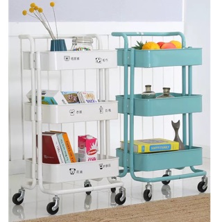 Trolley Ikea Storage Cloth Rack Kitchen Toilet 3 Layer Shopee