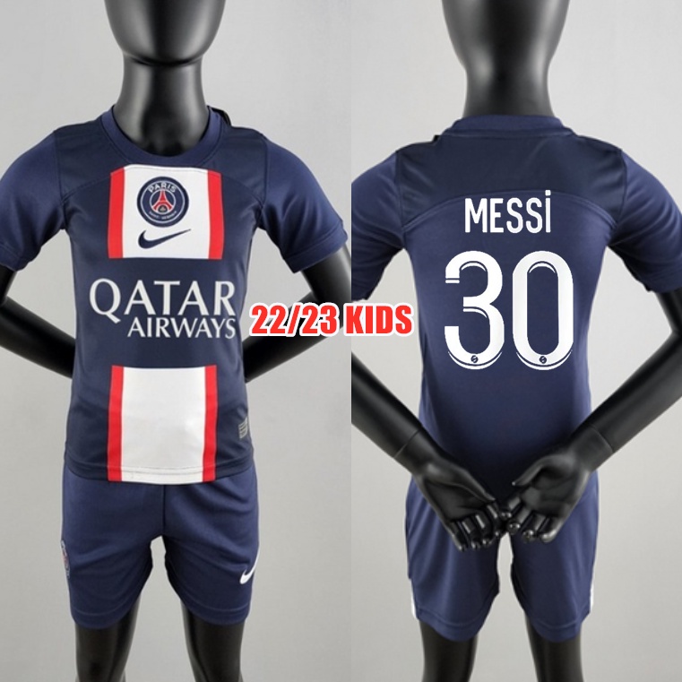 2022/2023 Paris SaintGermain Home Kids Football Kit PSG Kids Shirt Shopee Malaysia