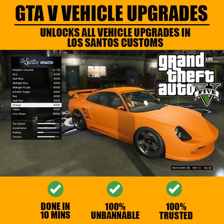 [NO BAN] GTA V | GTA 5 Unlock ALL Vehicle Upgrades for STEAM/EPIC GAMES ...