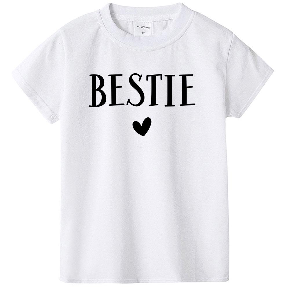 Besties Heart Family Matching Shirt Family Outfit Clothes Summer Short ...