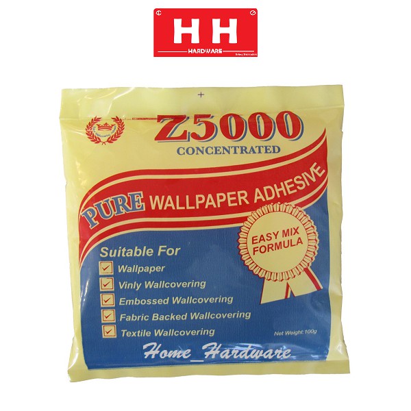 100g Gum Wallpaper ; Powder Wallpaper ; Pure Wallpaper Adhesive Glue Z5000  ~Haha Home Hardware~ | Shopee Malaysia