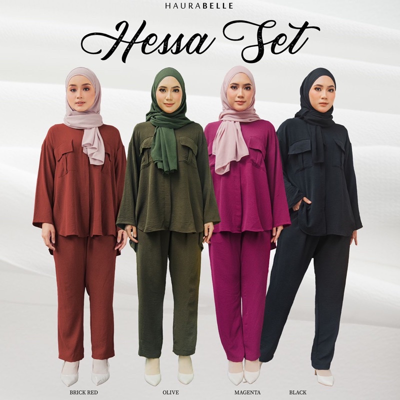 [HAURABELLE] HESSA SET IRONLESS | Shopee Malaysia
