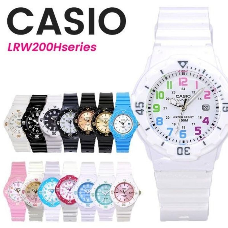 LRW-200 Casio Analog kids Watch LRW-200H series model LW-200 LRW200 ...
