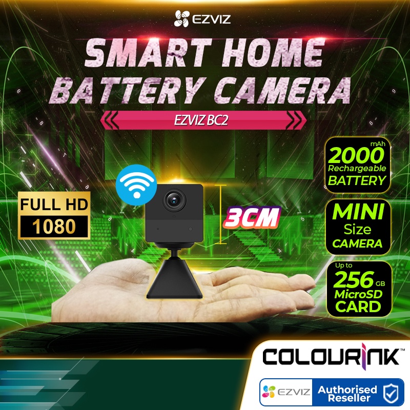 Ezviz BC2 2MP Indoor WiFi Smart Home Secruity Camera Battery Power