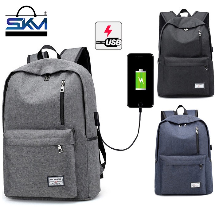 unisex usb charging backpack