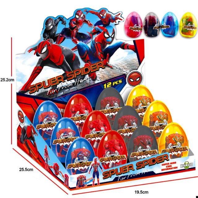 spiderman egg toy