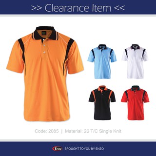 [Clearance Sales] -2085- Enzo Cut & Sew Polo T-Shirt