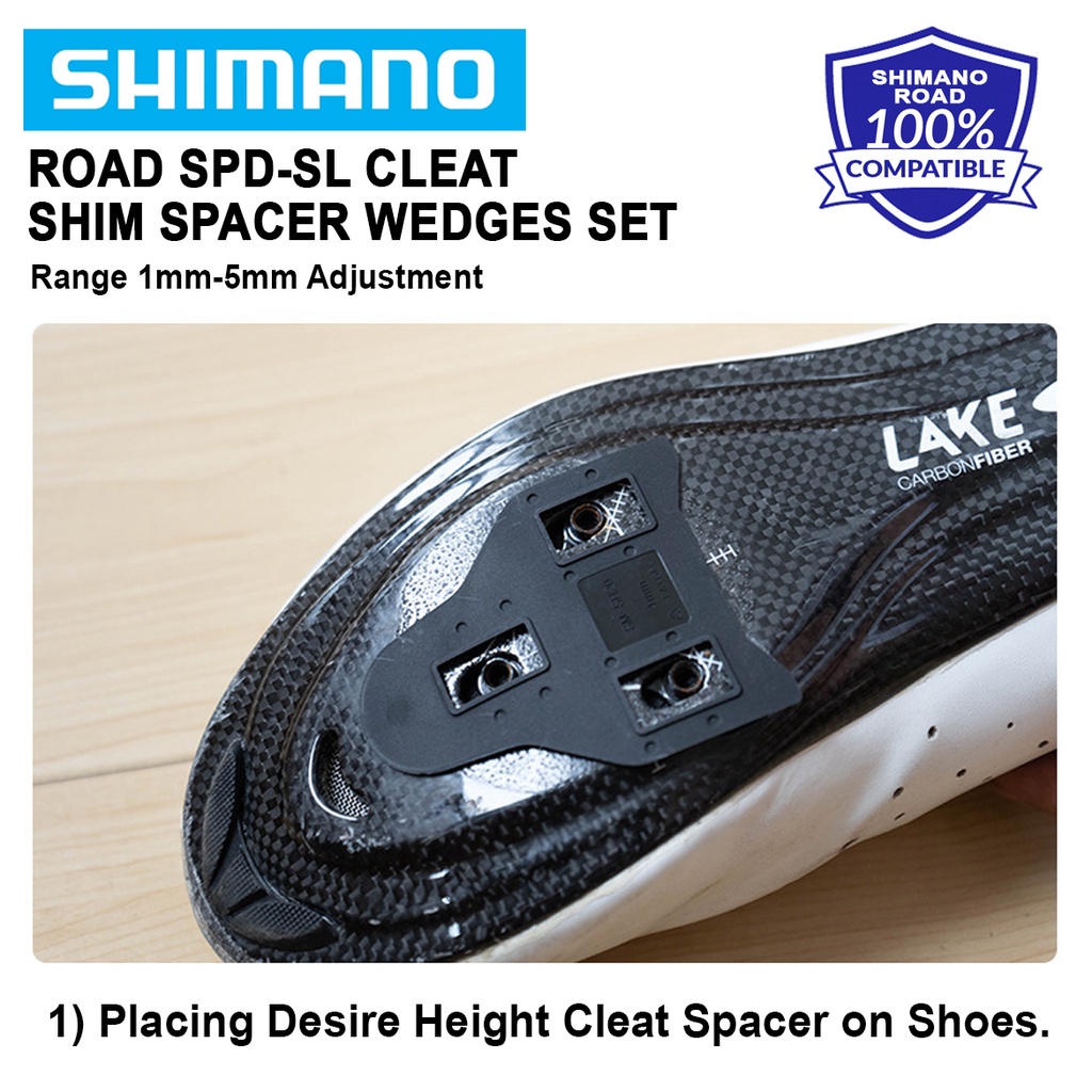 Shimano SPD SL Road Cleat Spacer Height Shim Adjust Plate wedges